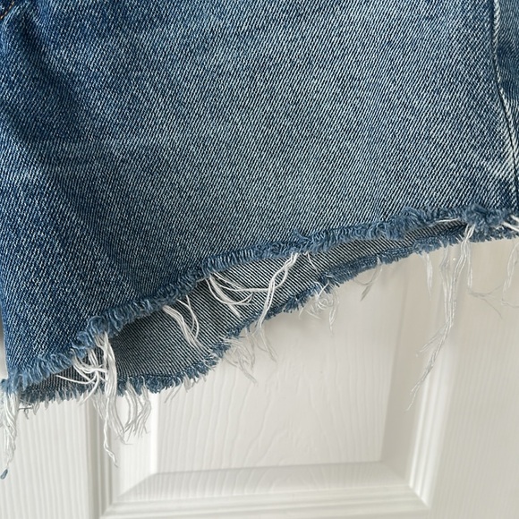 Agolde Parker Long Denim Short size 28 - Picture 3 of 5